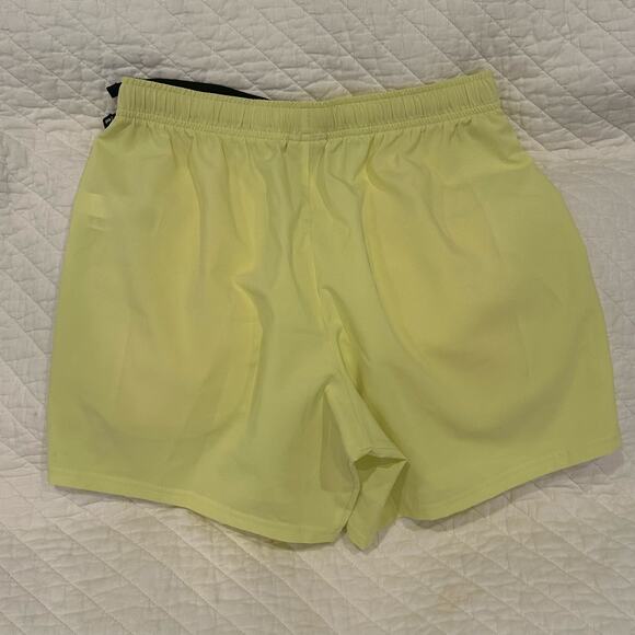 Gymshark Work Out Shorts sz S Yellow Running Active Shorts - Picture 4 of 7